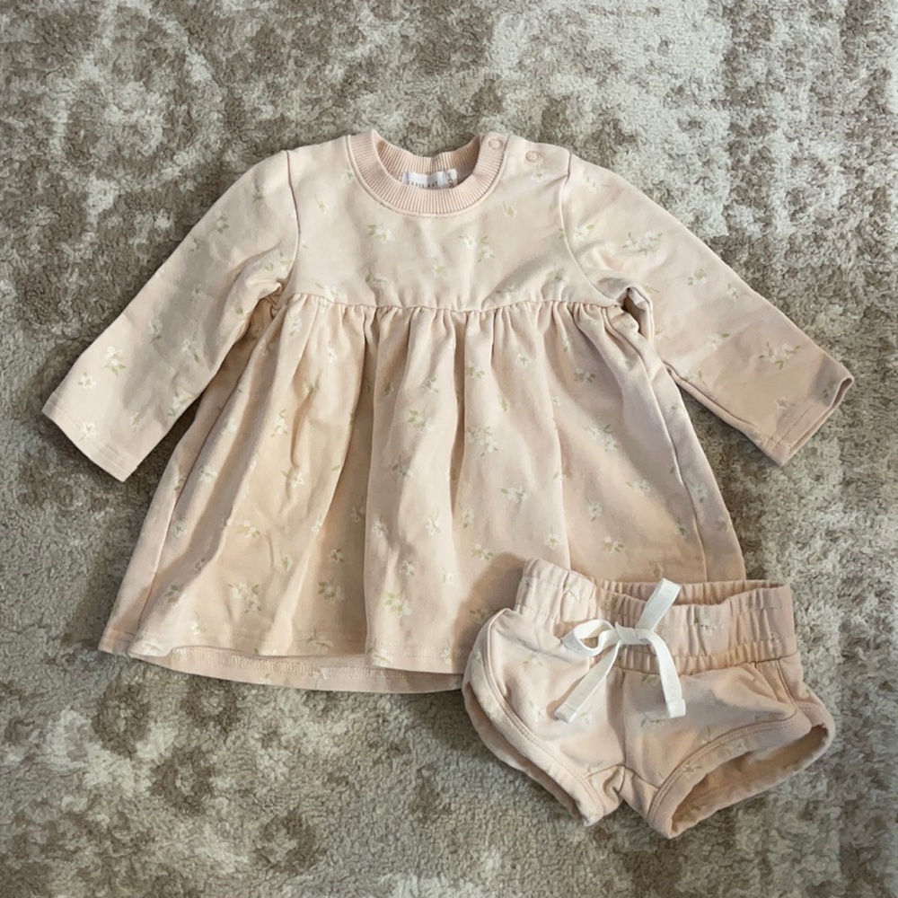 Jamie Kay baby floral sweater dress & shorts